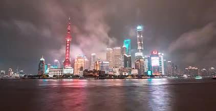 原创最新夜景上海陆家嘴6k大气延时拍素材视频的预览图